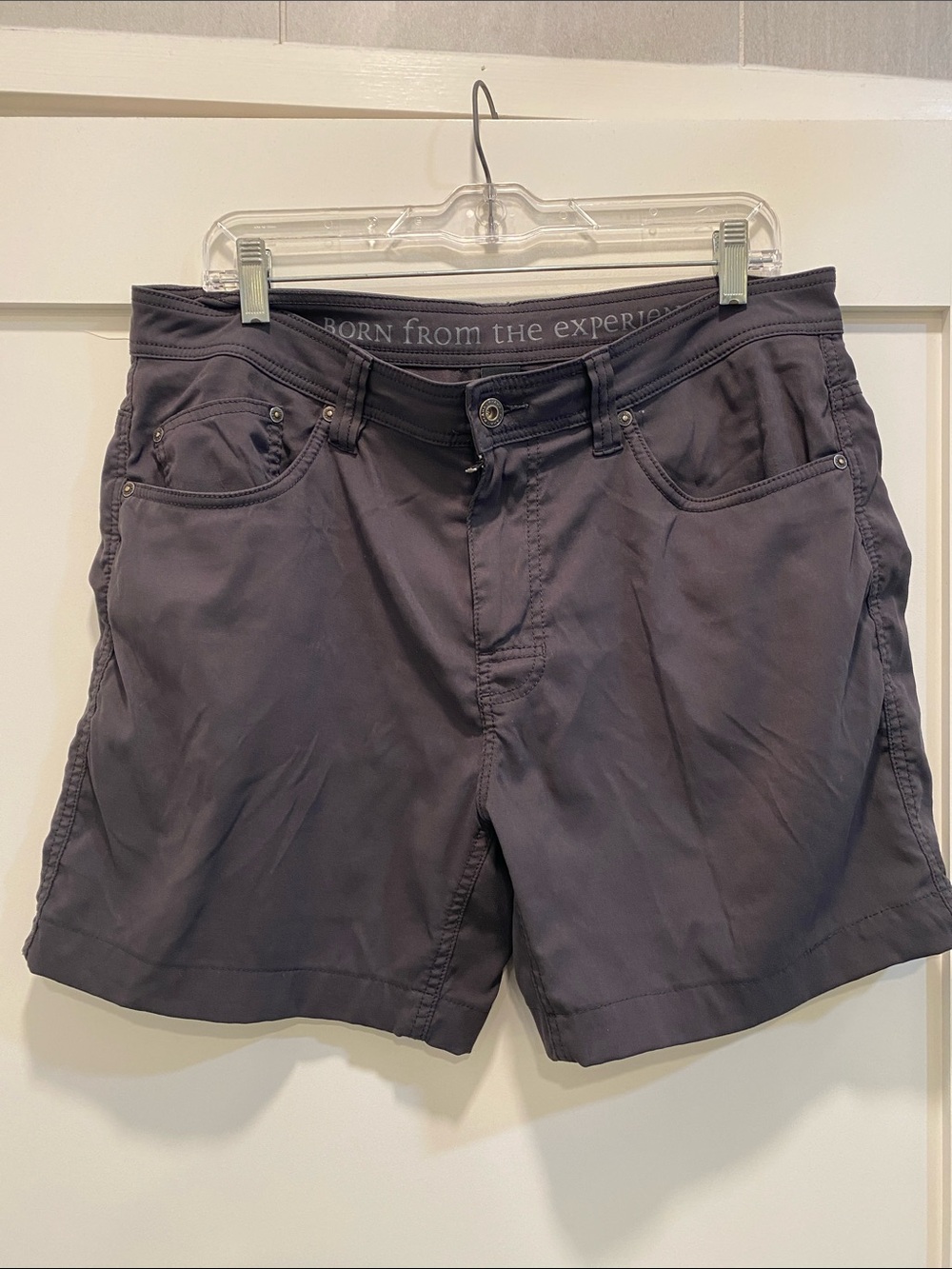 Grey Prana active short mens. Hemmed to 6”